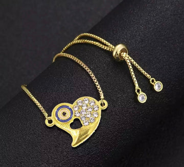 Heart Evil Eye bracelet
