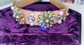 Pink flowers Head band