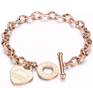 Proverbs 4:23 Rose Gold